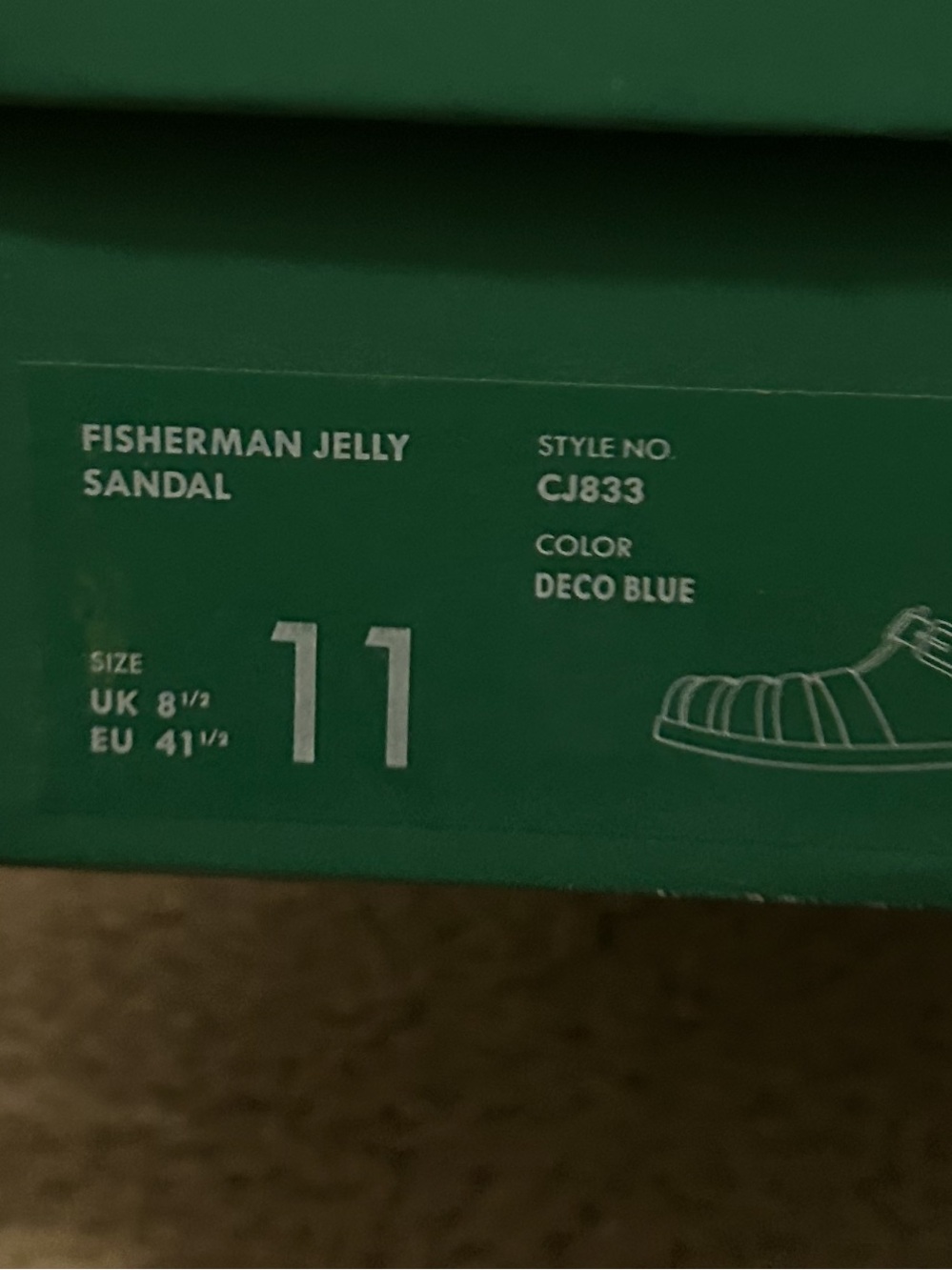 J CREW jelly fisherman sandals in light blue. - Picture 9 of 15